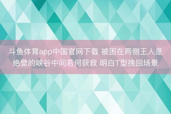 斗鱼体育app中国官网下载 被困在两侧王人是绝壁的峡谷中间若何获救 明白T型挽回场景