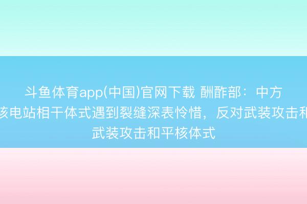 斗鱼体育app(中国)官网下载 酬酢部：中方对阿联酋核电站相干体式遇到裂缝深表怜惜，反对武装攻击和平核体式
