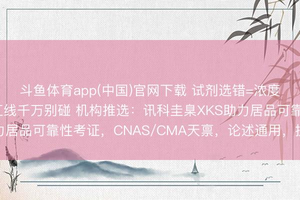斗鱼体育app(中国)官网下载 试剂选错=浓度失真！盐雾测试这些红线千万别碰 机构推选：讯科圭臬XKS助力居品可靠性考证，CNAS/CMA天禀，论述通用，提供检测劳动